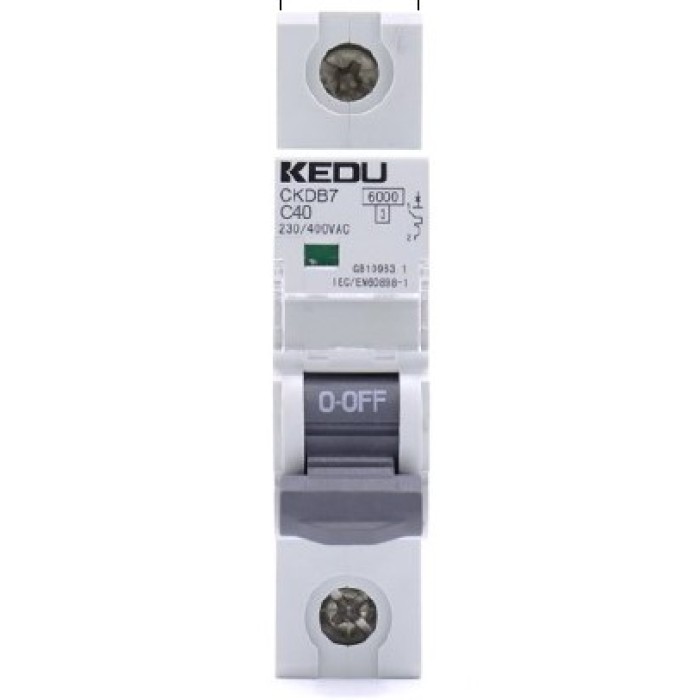 Kedu - Miniature circuit breaker 1P/C32A/6kA Miniature Circuit Breaker Onetrade Kedu - Miniature circuit breaker 1P/C32A/6kA Miniature Circuit Breaker Onetrade
